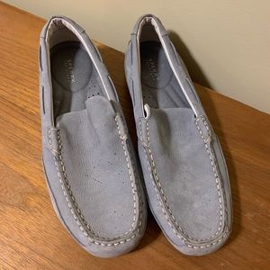 Vintage Sperry Men’s Light Blue Loafers- size 9M